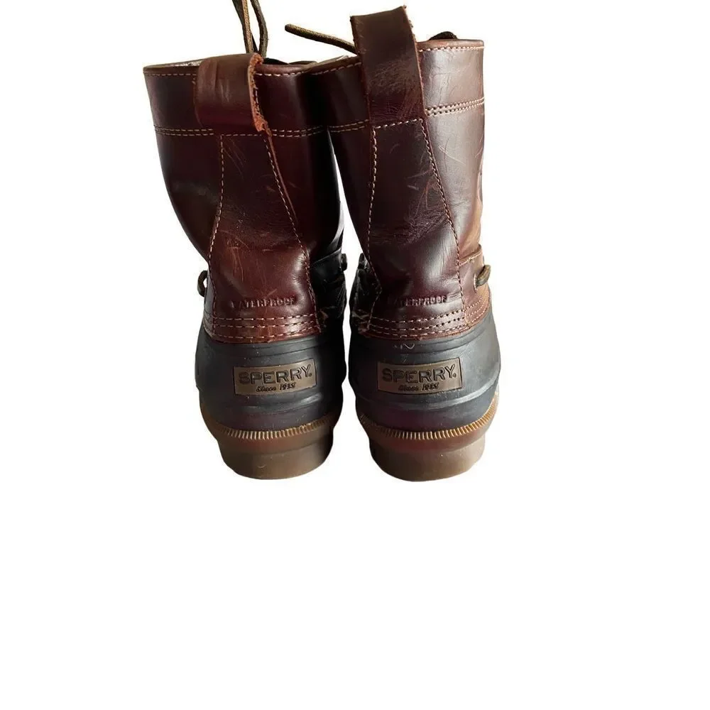 Sperry Topsider men’s decoy duck leather rubber boots, size 11 ￼